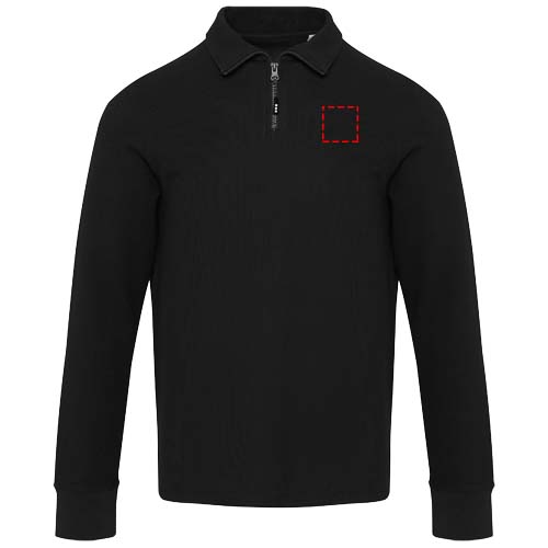 Apollo 245 g/m² Langarm Poloshirt Unisex mit Reißverschluss