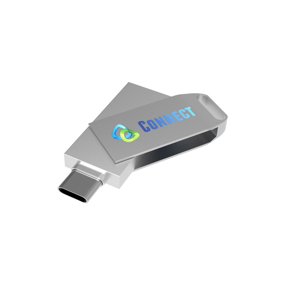 USB Stick Dual Twister-C 3.0- Silber- 64 GB 3.0