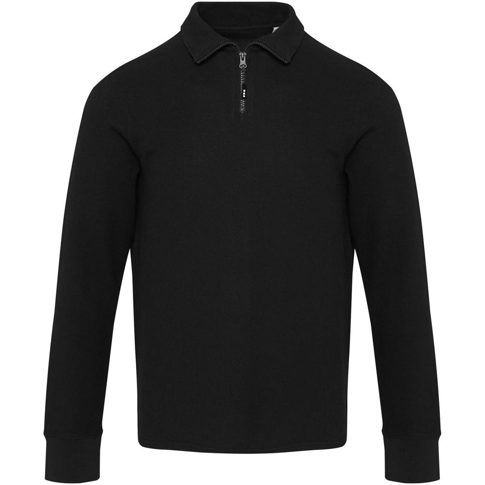 Apollo 245 g/m² Langarm Poloshirt Unisex mit Reißverschluss