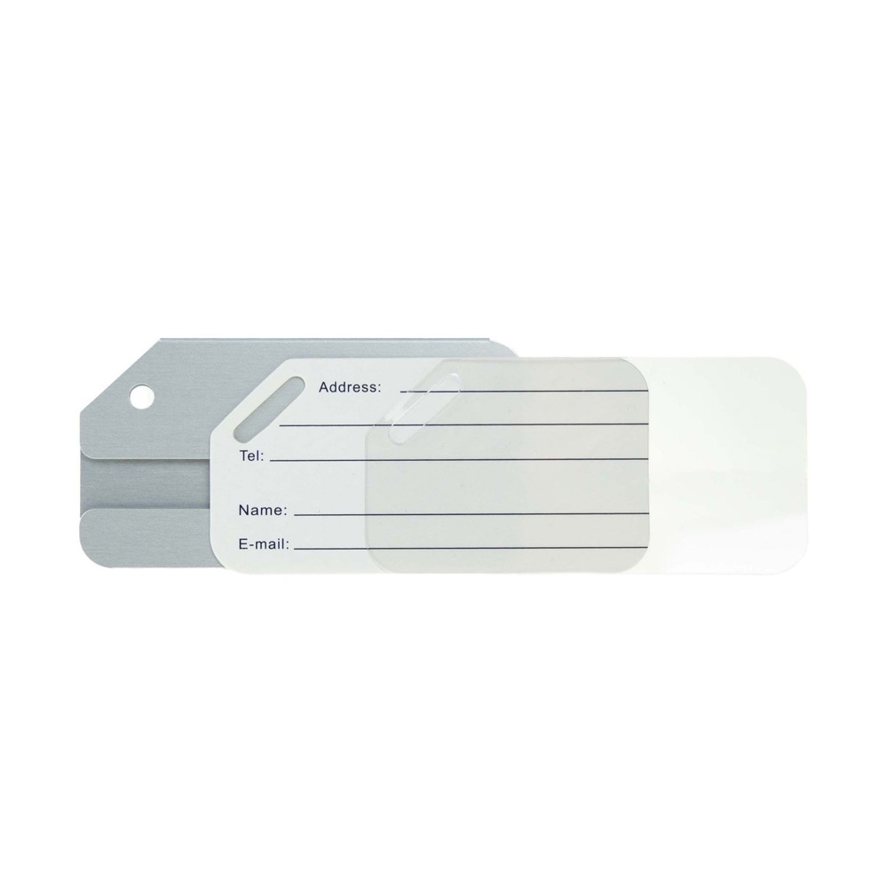 Gepäckanhänger Aluminium- Silber
