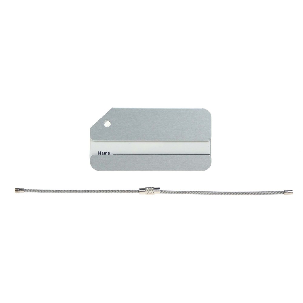 Gepäckanhänger Aluminium- Silber